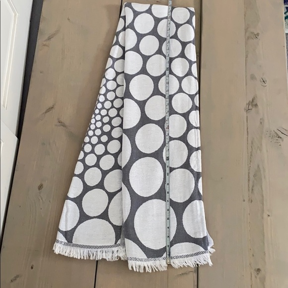 Turkish Bath + Beach Towel in Grey + White - Picture 4 of 5